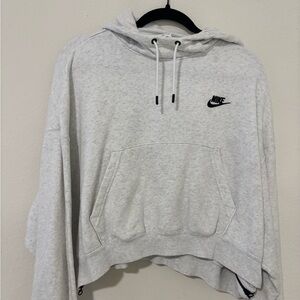 Nike Women's Light Gray Hoodie